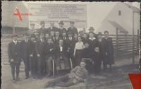 Historisches Foto Die ersten 20 Siedler, Heidenau, Krieger Heimat Verein