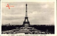 Paris, Les Jardins du Trocadero et la Tour Eiffel, Eiffelturm
