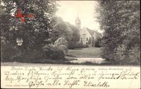 Itzehoe in Schleswig Holstein, Blick auf Schloss Breitenburg, Weg