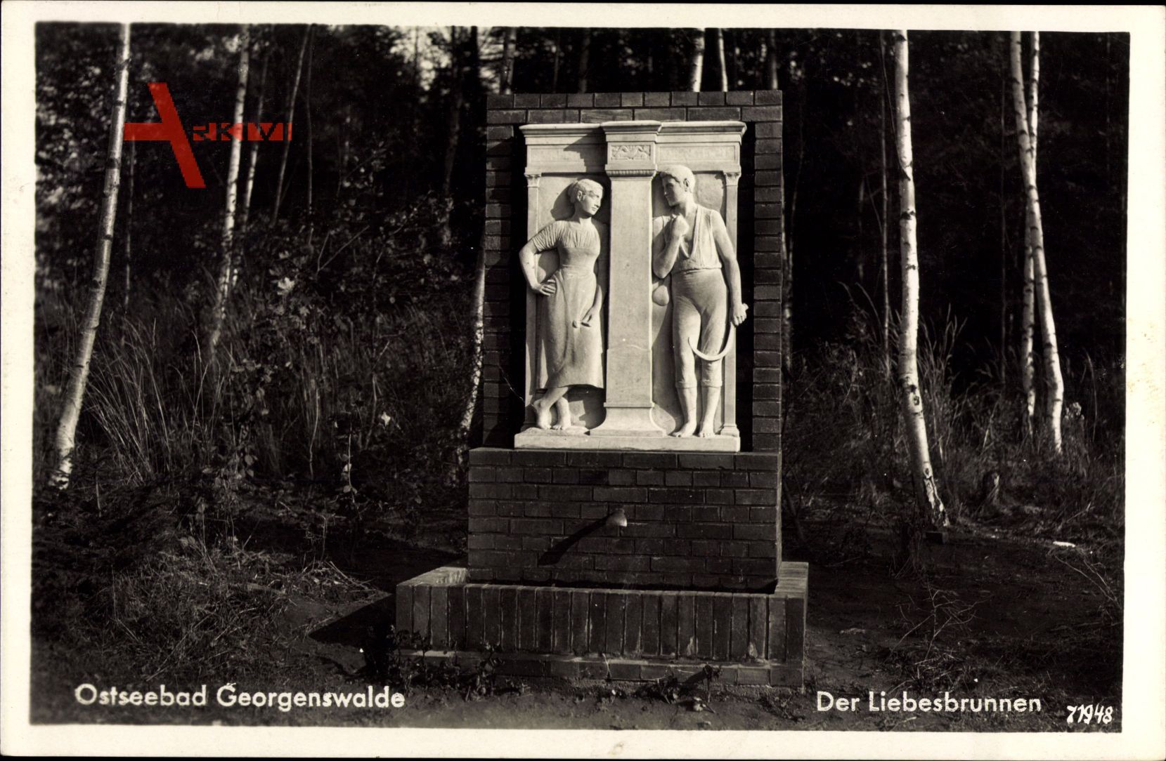 Otradnoje Rauschen Georgenswalde Ostpreußen, Liebesbrunnen