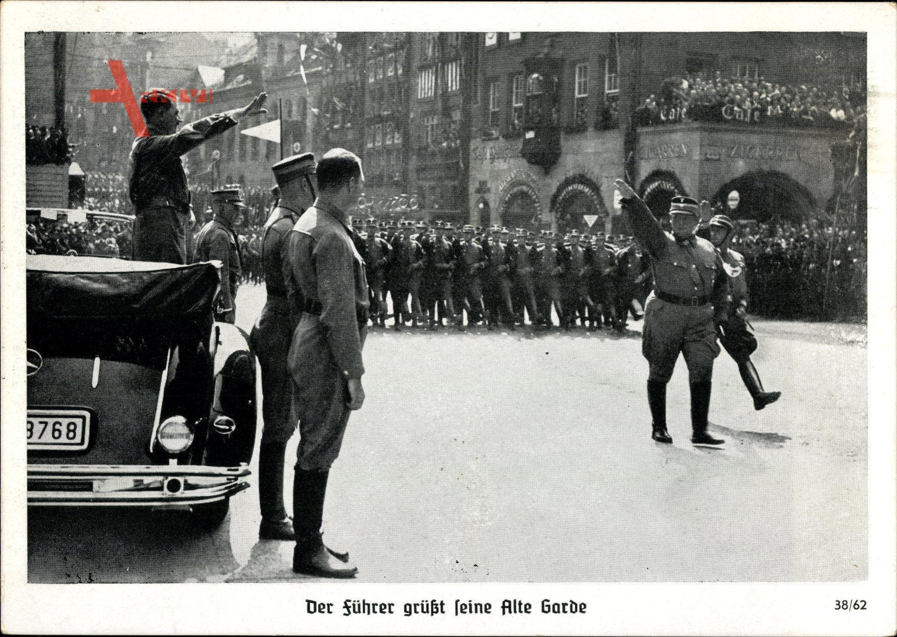 Nürnberg, Reichsparteitag,Führer Adolf Hitler grüßt seine Alte Garde,Hermann Göring,Mercedes Benz