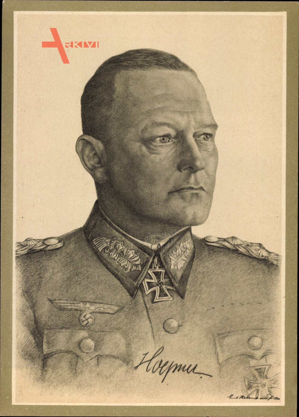 Generaloberst Erich Hoepner, Ritterkreuzträger, Portrait, Wehrmacht, Portrait, II. WK