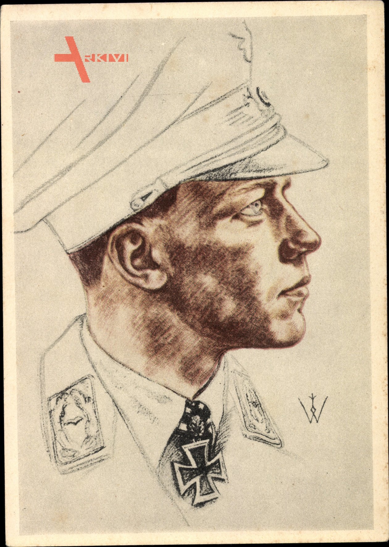 Willrich, Wolfgang, Major Helmut Wick, Luftwaffe, Ritterkreuzträger, Portrait, VDA E 11