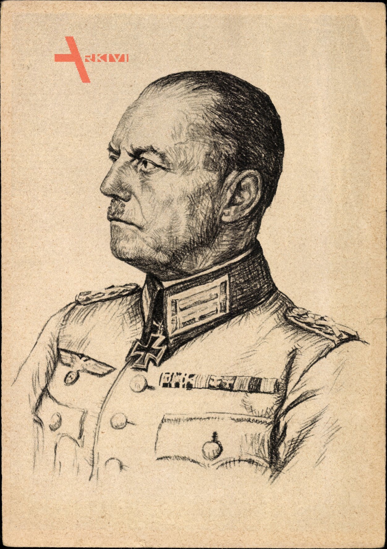 Portrait - Generalfeldmarschall Gerd von Rundstedt, Ritterkreuzträger, Portrait