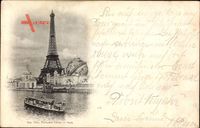 Paris, Eiffelturm, Weltausstellungsgelände von 1900