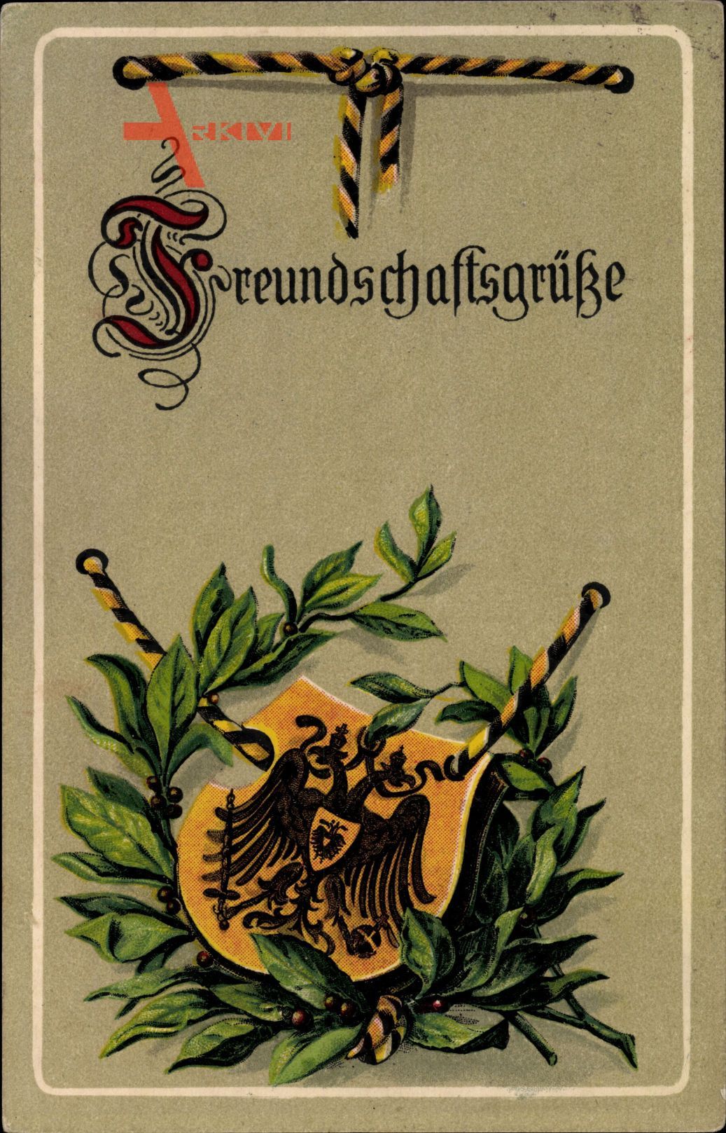 Freudschaftsgrüße, K.u.k. Adler, Wappen, Patriotik Österreich