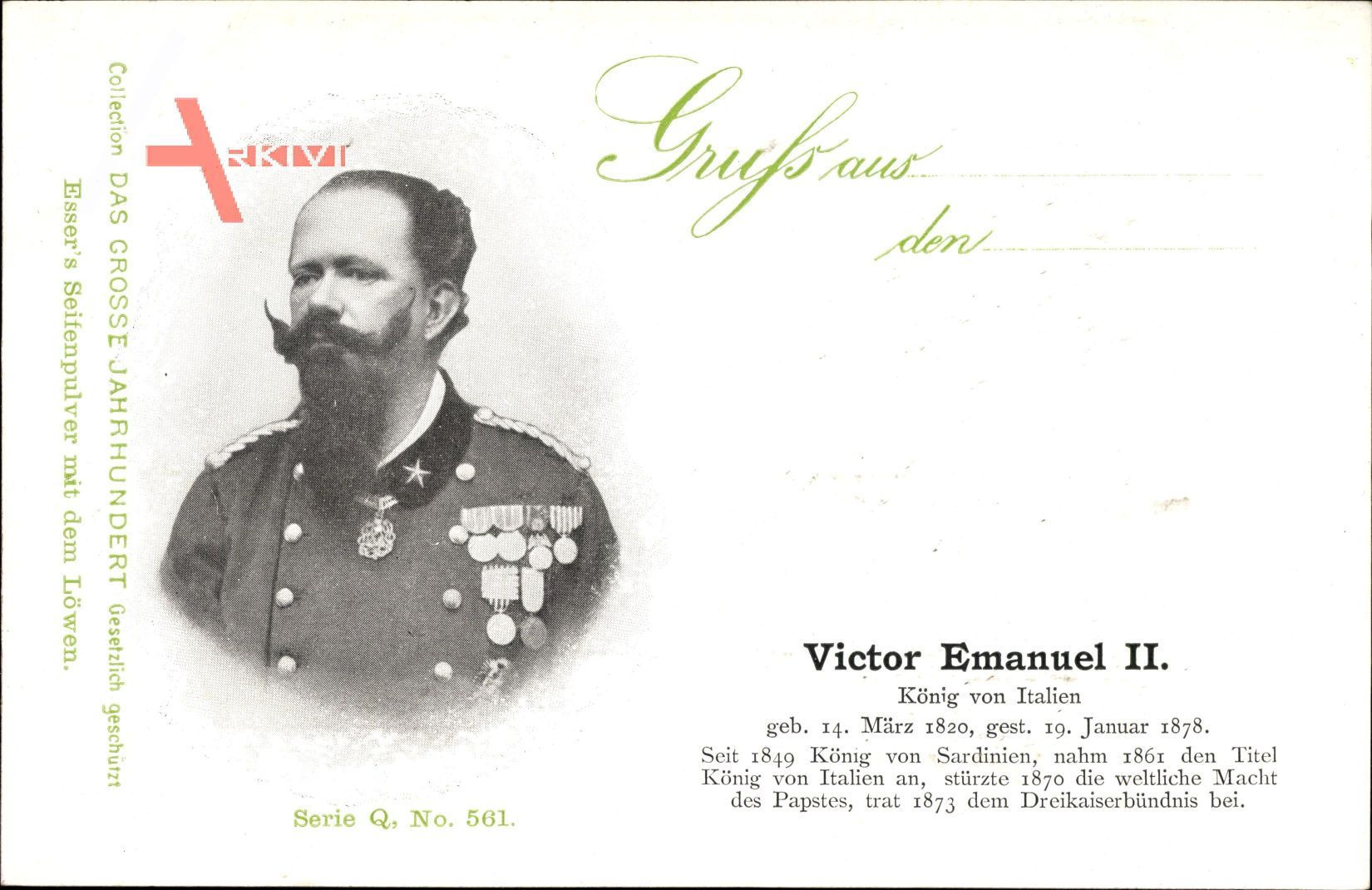 König Victor Emanuel II. von Italien, 1820 bis 1878