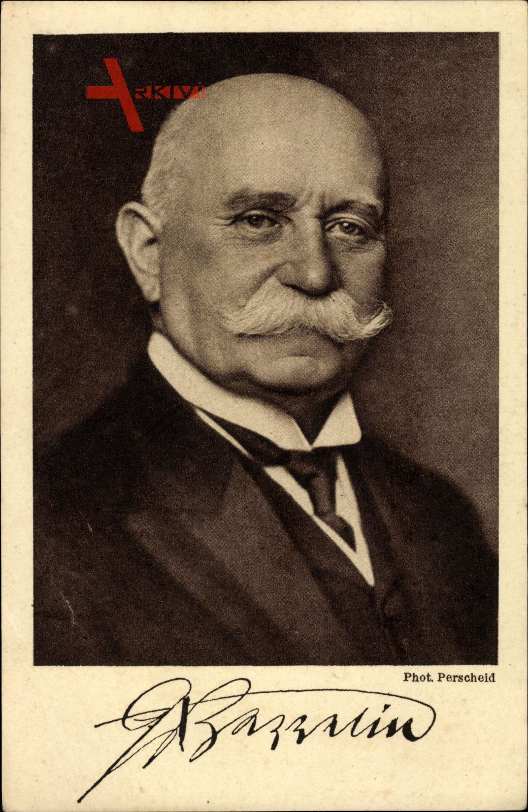 Luftfahrtpionier und Erfinder Ferdinand Graf von Zeppelin, Portrait