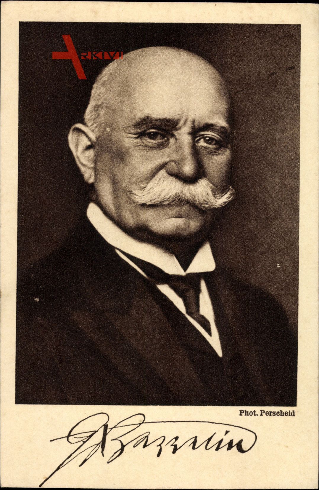 Luftfahrtpionier und Erfinder Ferdinand Graf von Zeppelin, Portrait