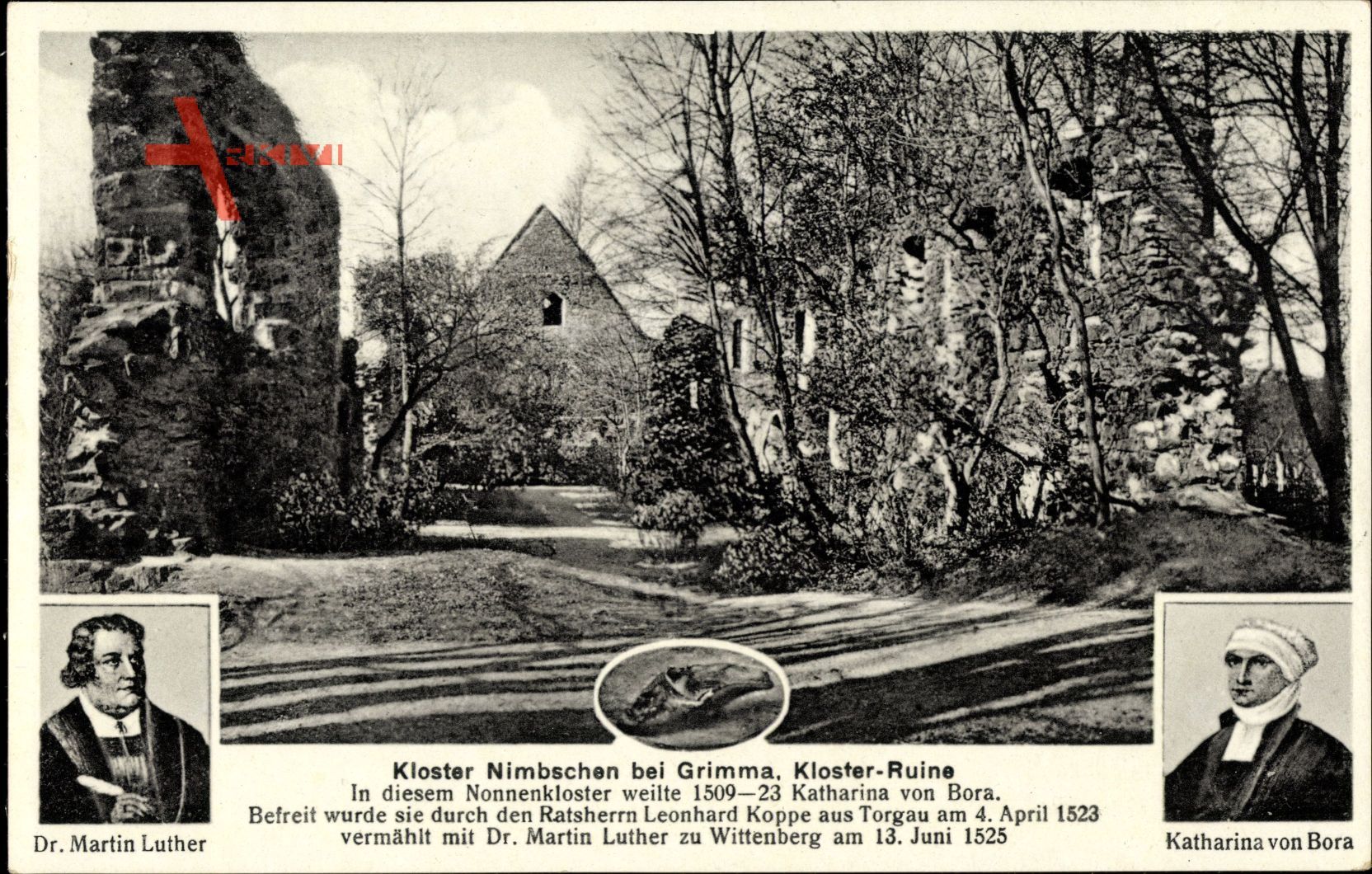 Nimbschen Böhlen Grimma in Sachsen, Katharina v. Bora, Luther, Kloster
