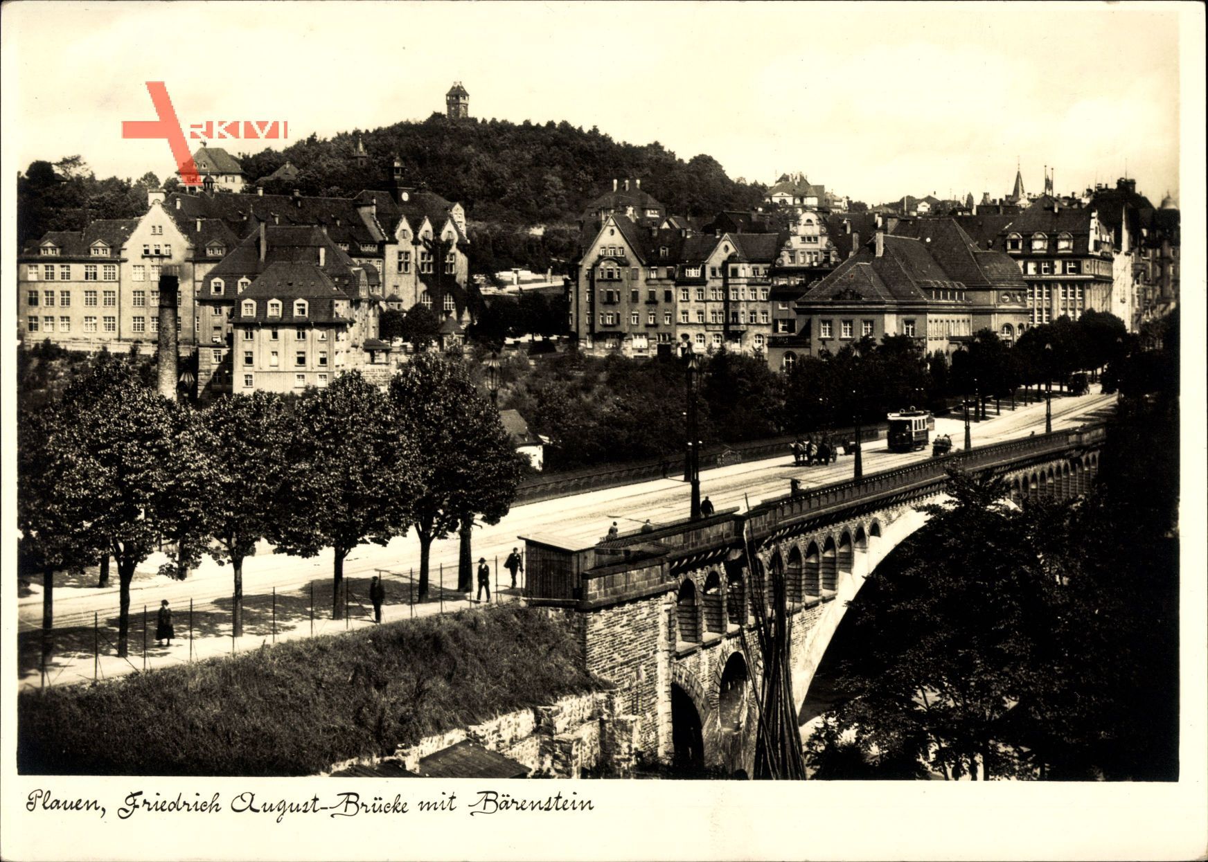 Plauen im Vogtland, Friedrich August Brücke, Bärenstein