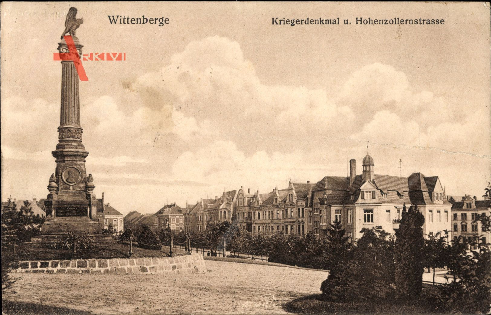 Wittenberge in der Prignitz, Kriegerdenkmal, Hohenzollernstraße