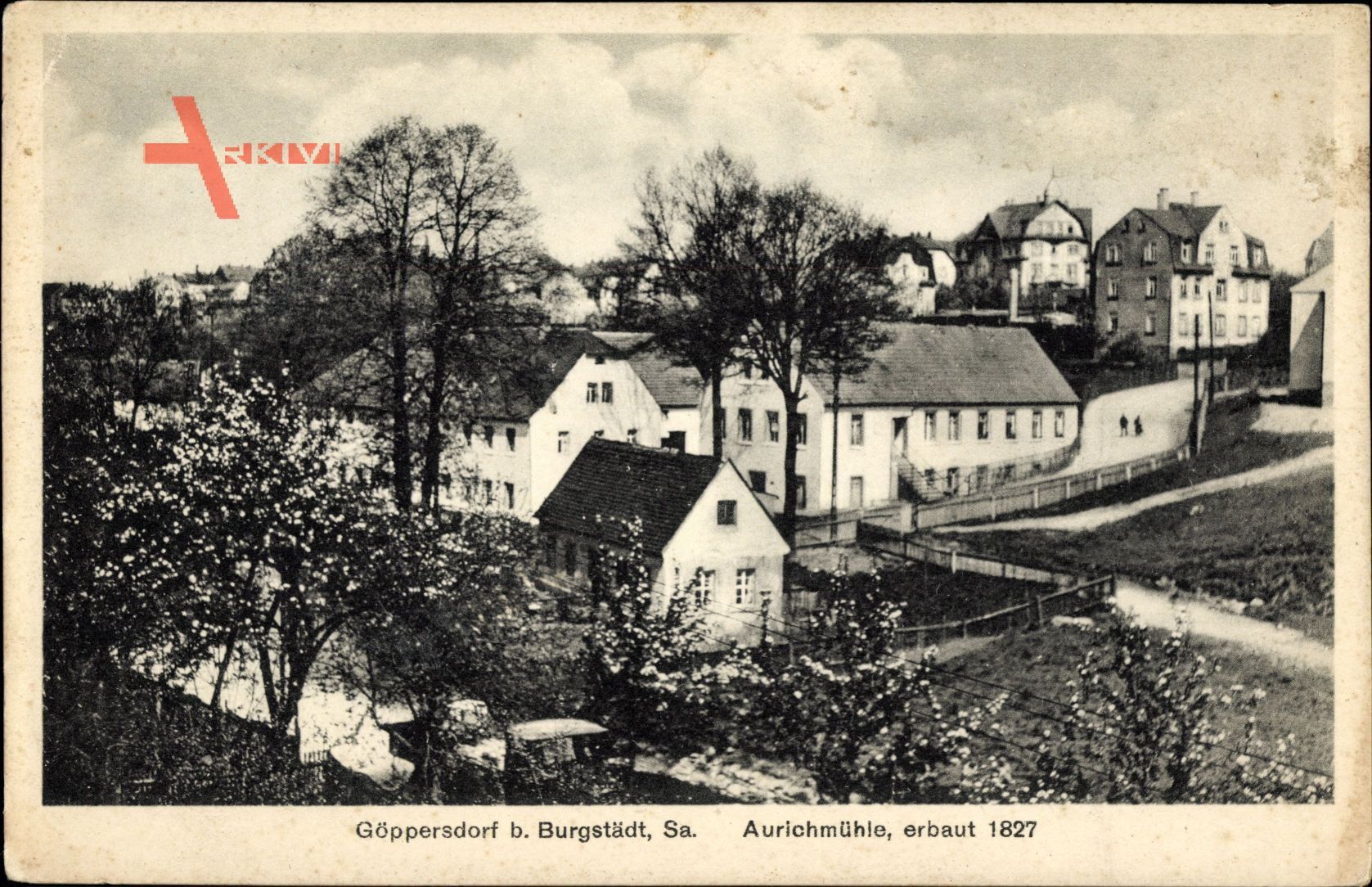 Göppersdorf Burgstädt in Sachsen, Die Aurichmühle, erbaut 1827