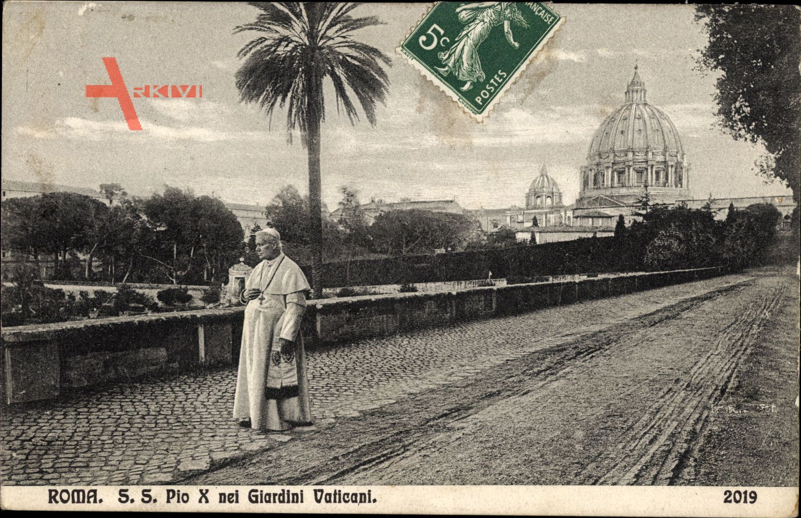 Vatikan Lazio, S.S. Pio X nei giardini del Vaticano, Papst Pius X.