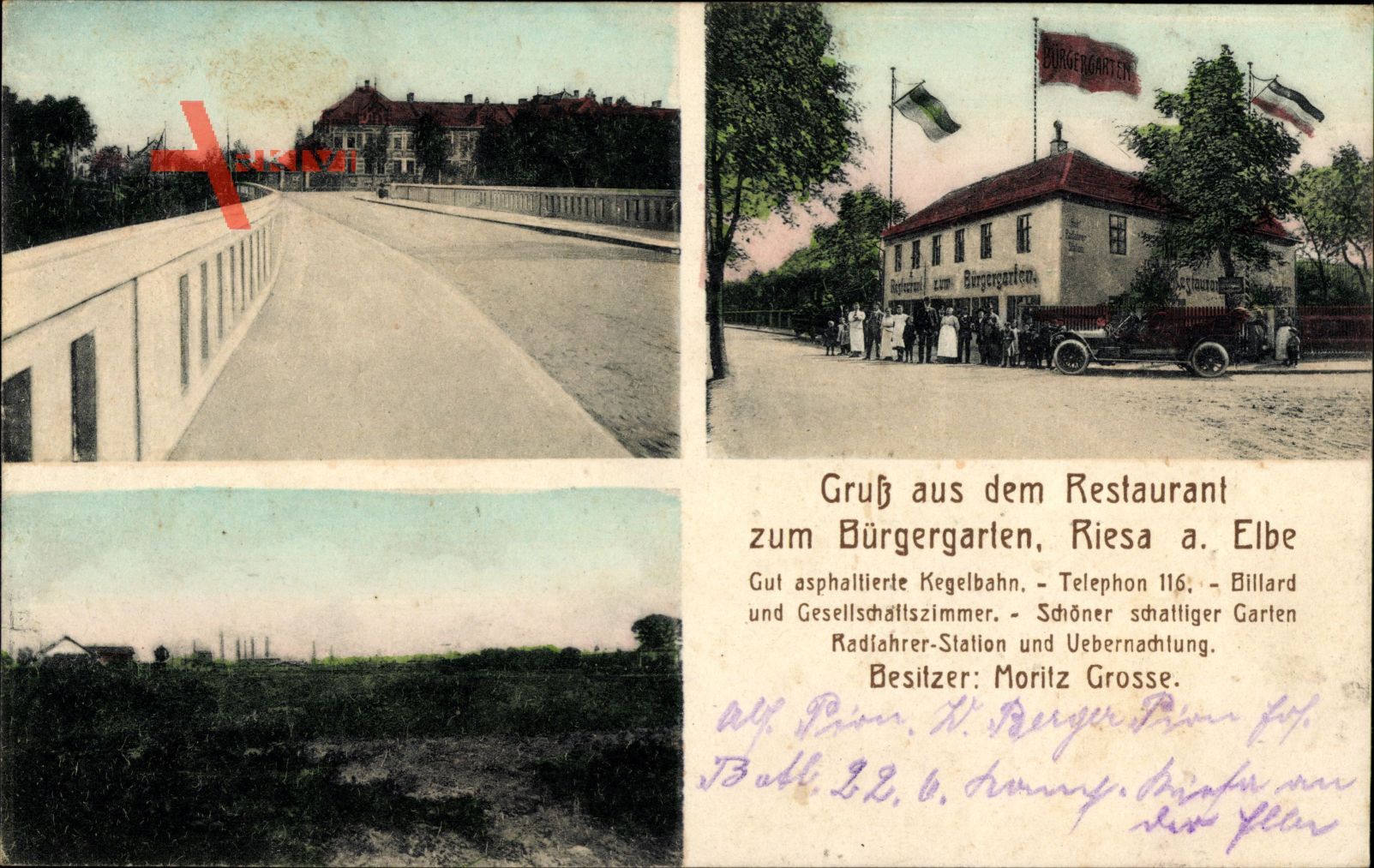 Riesa an der Elbe Sachsen, Restaurant zum Bürgergarten, Moritz Große