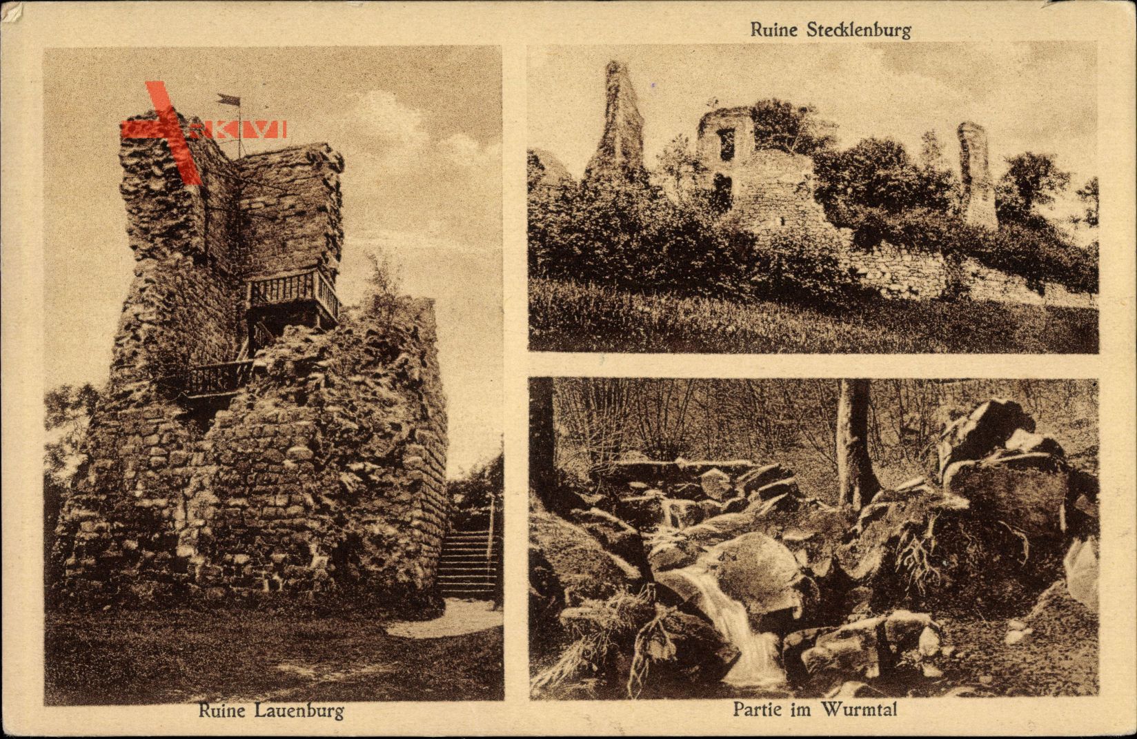 Stecklenburg Thale im Harz, Ruine Lauenburg und Stecklenburg, Wurmtal