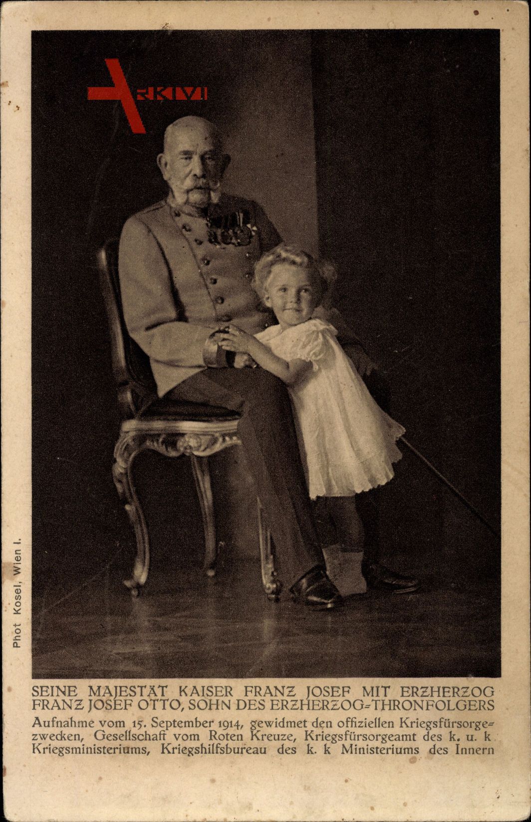Kaiser Franz Joseph I., Erzherzog Franz Josef Otto, Sohn des Thronfolgers