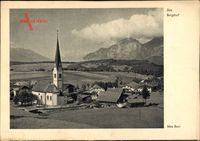 Das Bergdorf, Max Baur Verlag, Totalansicht, Ort, Kirche