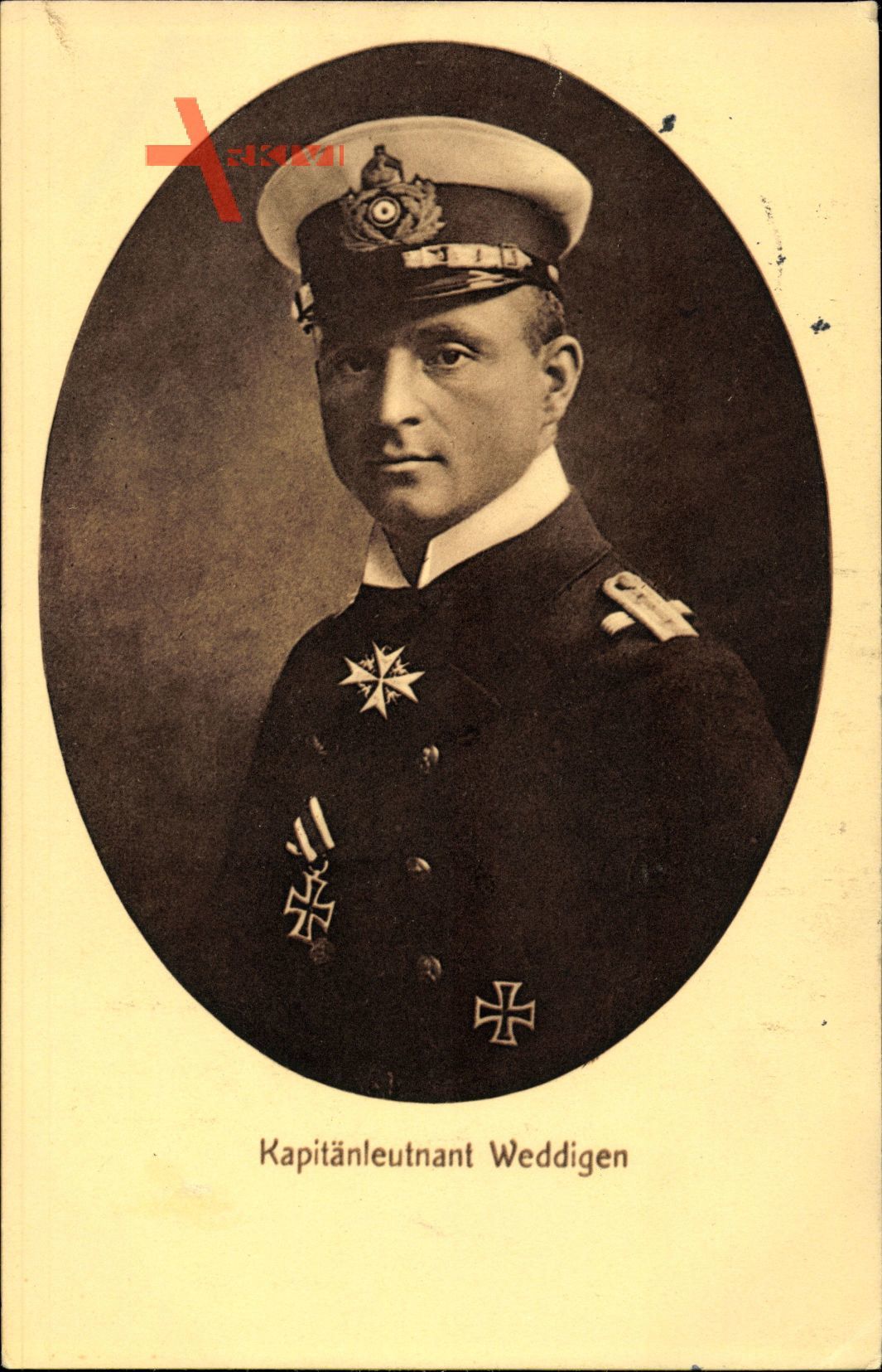 Otto Weddigen, Marineoffizier, Kapitänleutnant, U9, Portrait