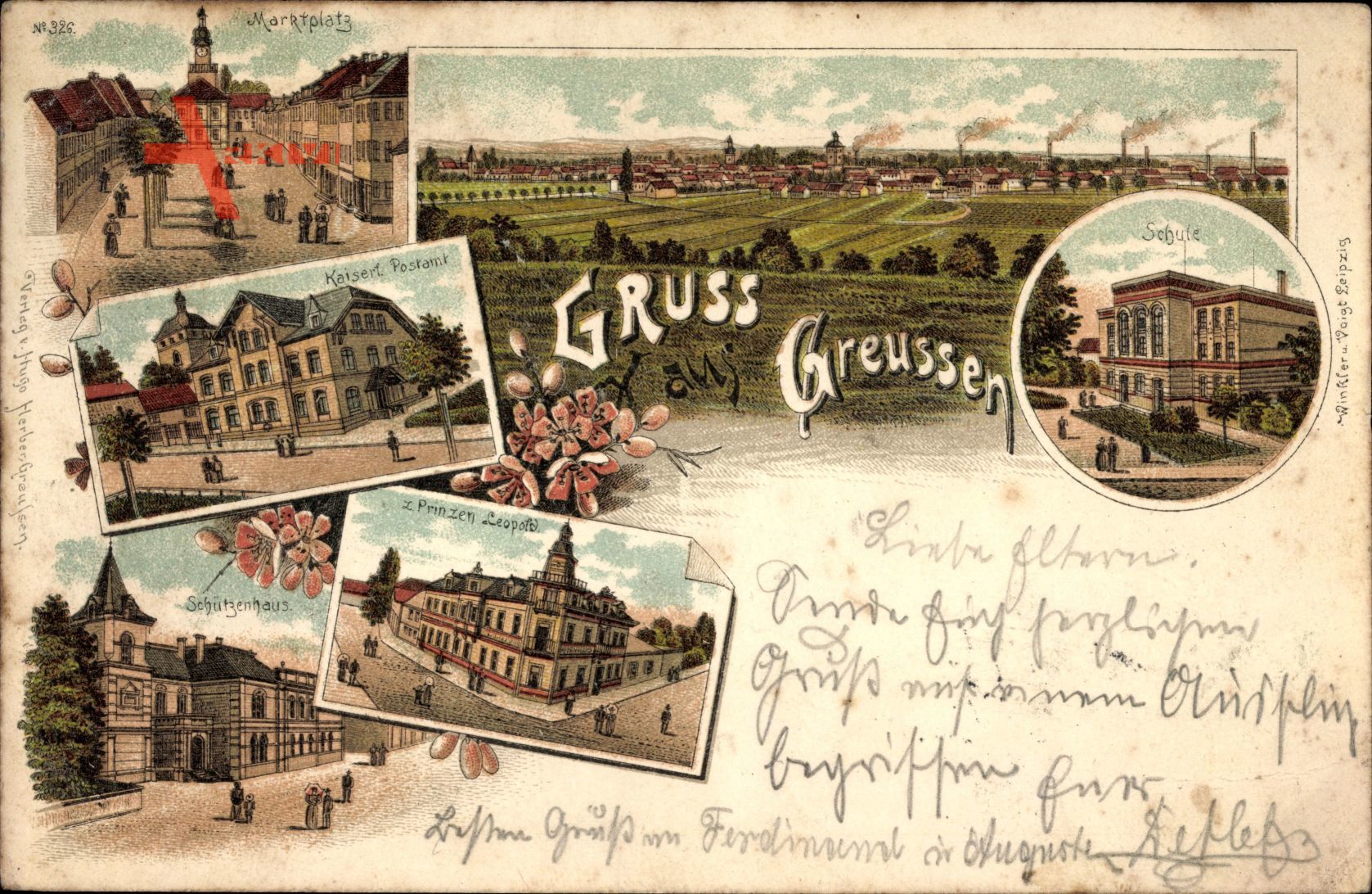 Greußen Thüringen, Gasthof, Schule, Schützenhaus, Gasthaus Prinzen Leopold
