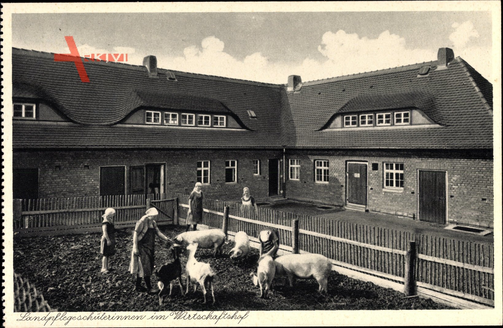 Sangerhausen Harz, Mutterhaus des Dt. Landespflegeverbandes, Wirtschaftshof