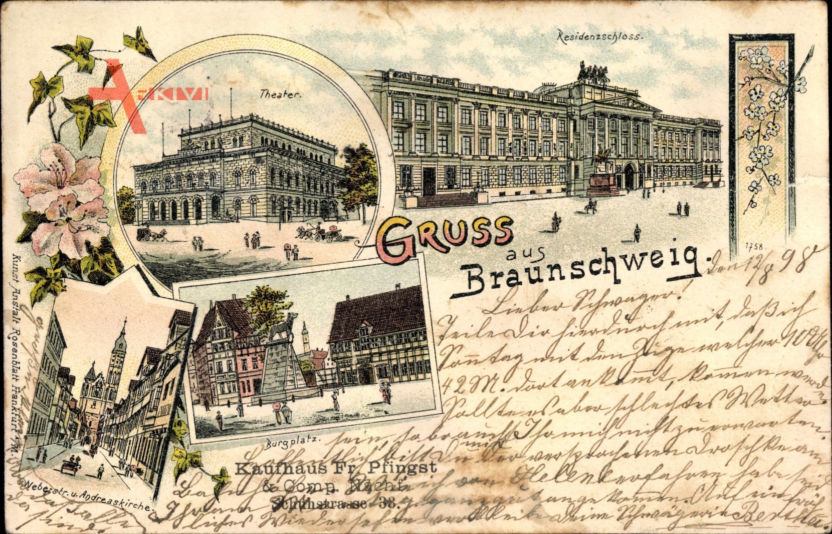 Braunschweig in Niedersachsen, Theater, Residenzschloss, Burgplatz