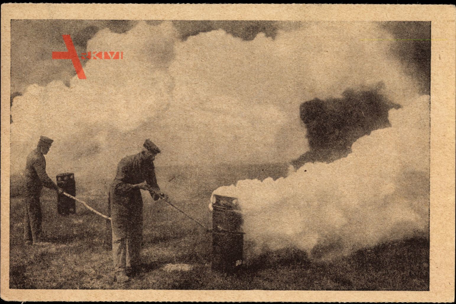 Anstecken von Nebeltöpfen, Erster Weltkrieg, Rauchgranaten, WHW