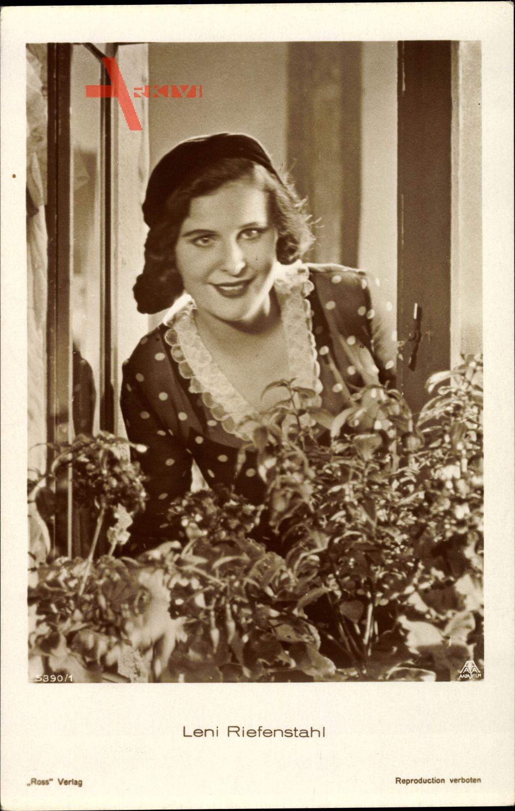 Schauspielerin Leni Riefenstahl, Portrait, Ross Verlag 5390 1