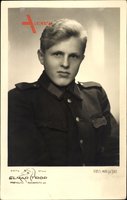 Deutsche Wehrmacht, Junger Soldat in Uniform, Elmar Trop graf
