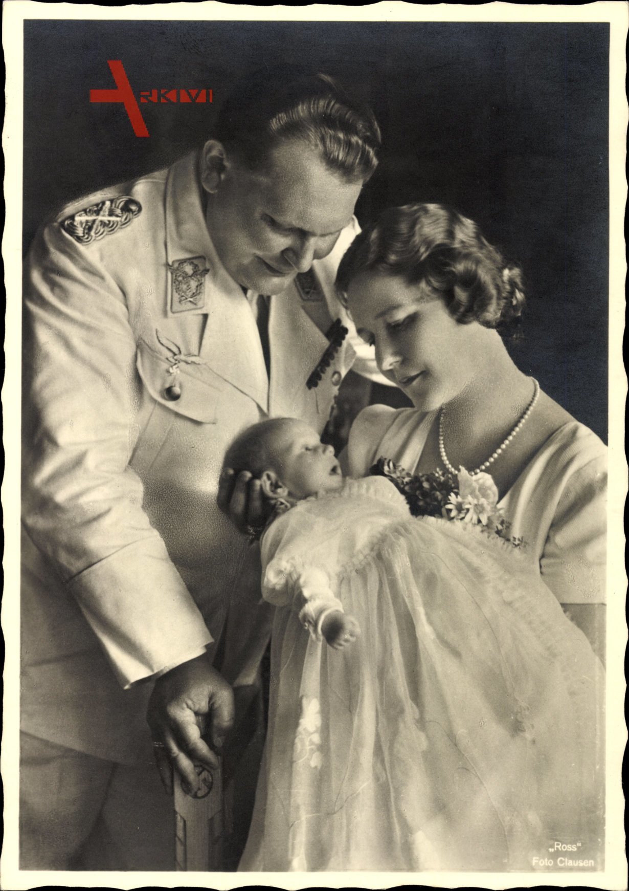 Oberbefehlshaber der Luftwaffe Hermann Göring, mit Ehefrau und Tochter