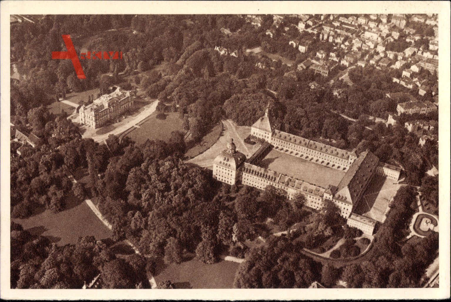 Gotha, Fliegeraufnahme, Schloss, Das schöne Deutschland, Bild 173