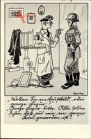 Barlog, Deutsche Wehrmacht, Fotograf, Fotoapparat, Soldatenhumor, II. WK