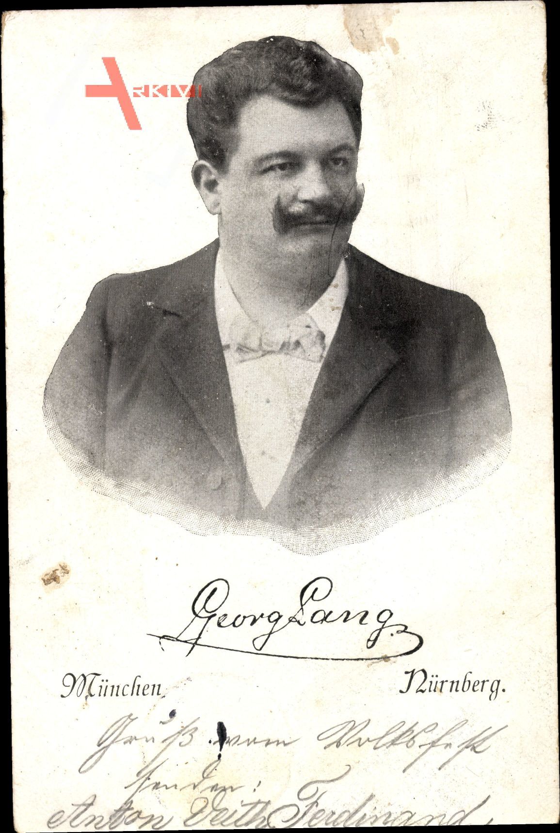 München Nürnberg, Portrait Georg Lang, Schauspieler und Theaterdirektor