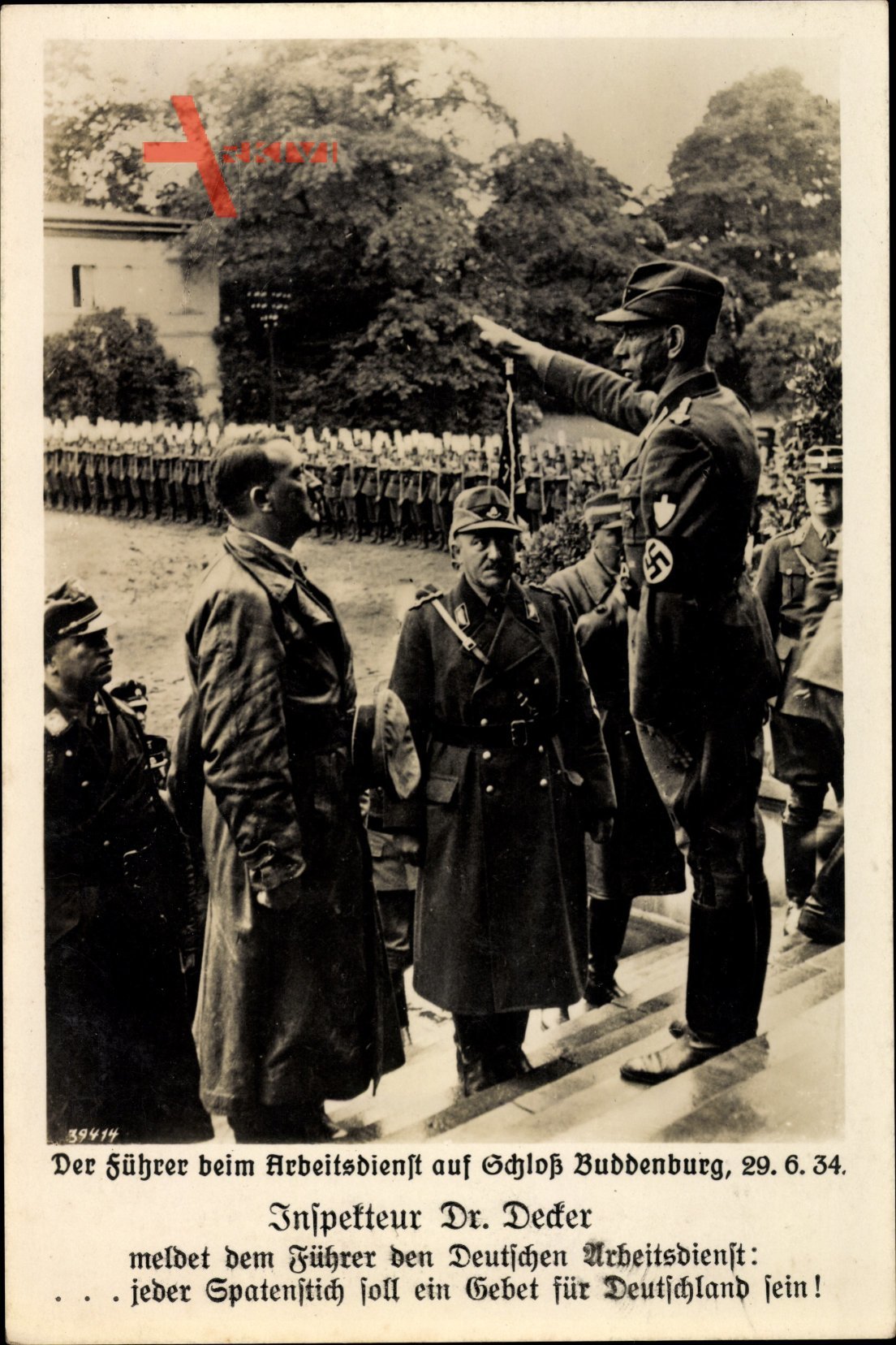 Lippholthausen Lünen,Schloss Buddenburg,Führer Adolf Hitler,Konstantin Hierl,Inspekteur Dr Decker