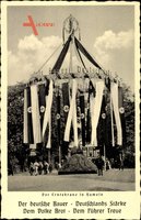 Hameln in Niedersachsen, Erntekranz, Reichserntedankfest auf dem Bückeberg
