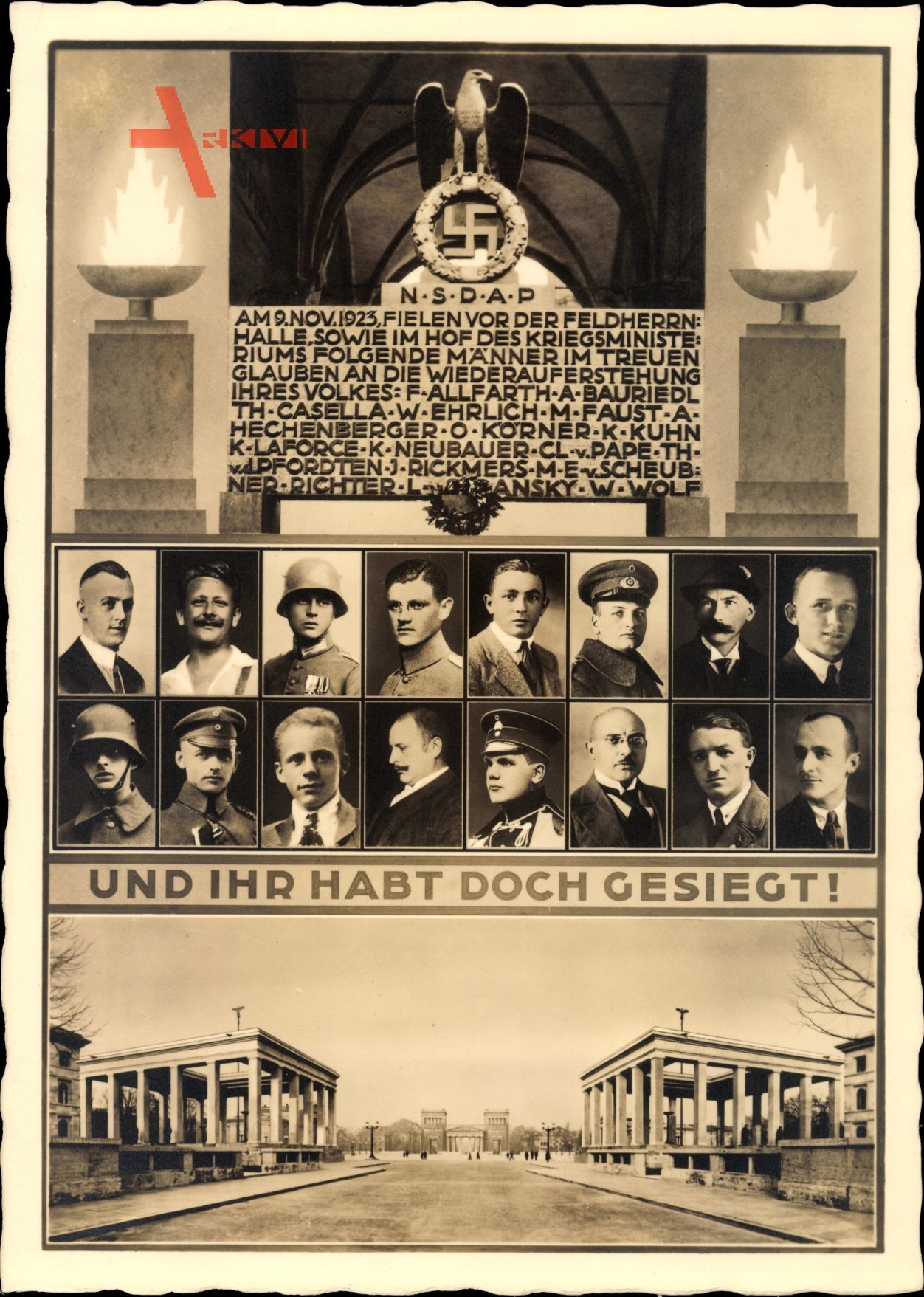 München, Und Ihr habt doch gesiegt, Portraits, Hitlerputsch 1923, Portraits,Photo Hoffmann