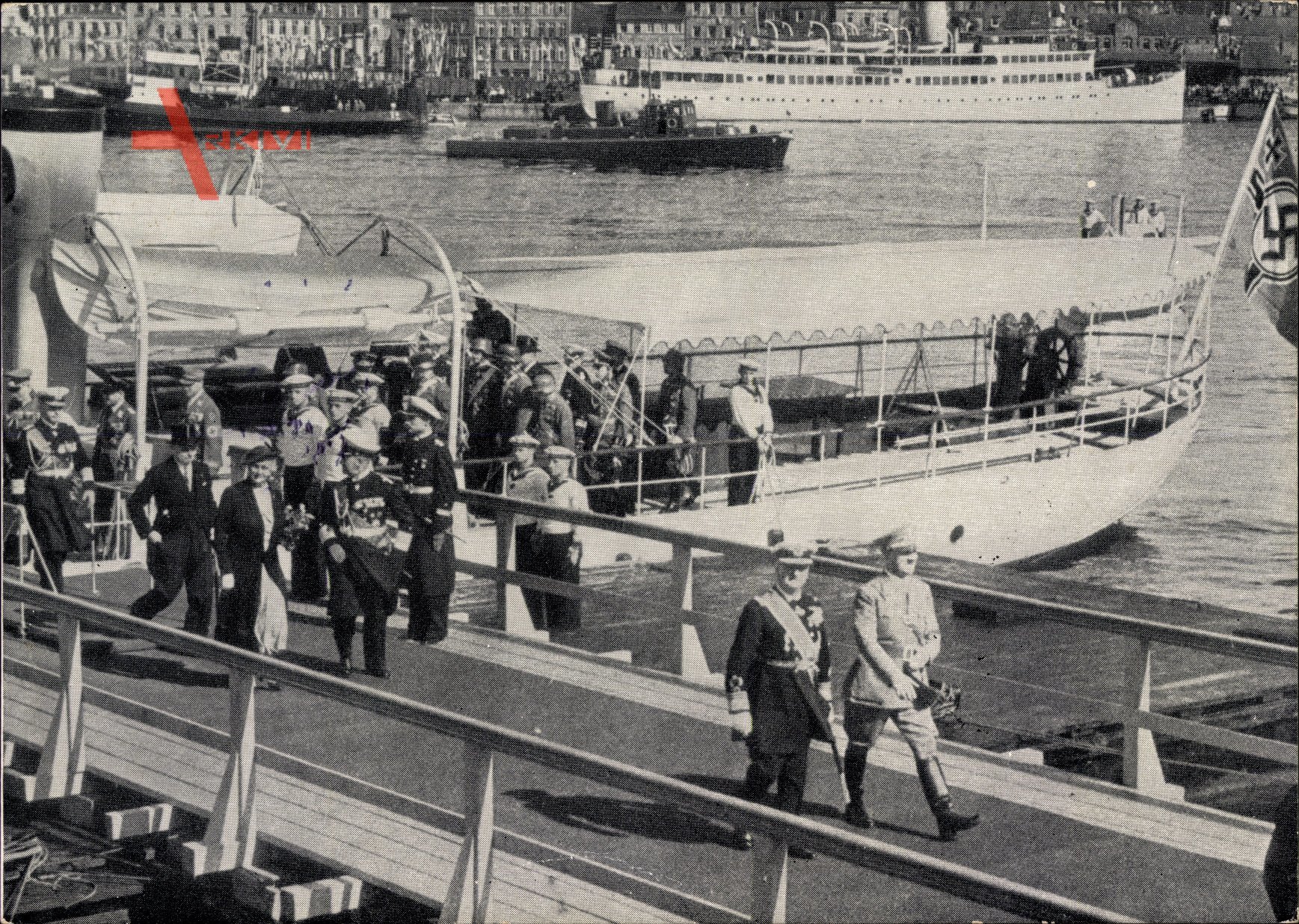 Kiel, Reichsverweser Miklós Horthy, Deutschlandreise 1938, Kreuzer Prinz Eugen, Adolf Hitler