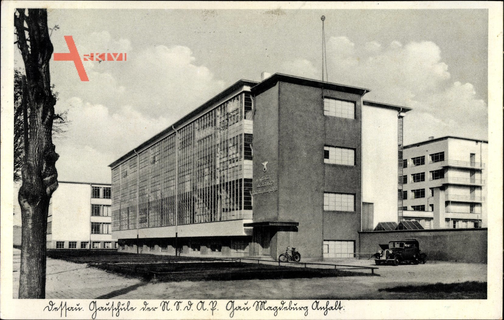 Dessau in Sachsen Anhalt, Gauschule der NSDAP, Gau Magdeburg Anhalt, Bauhaus