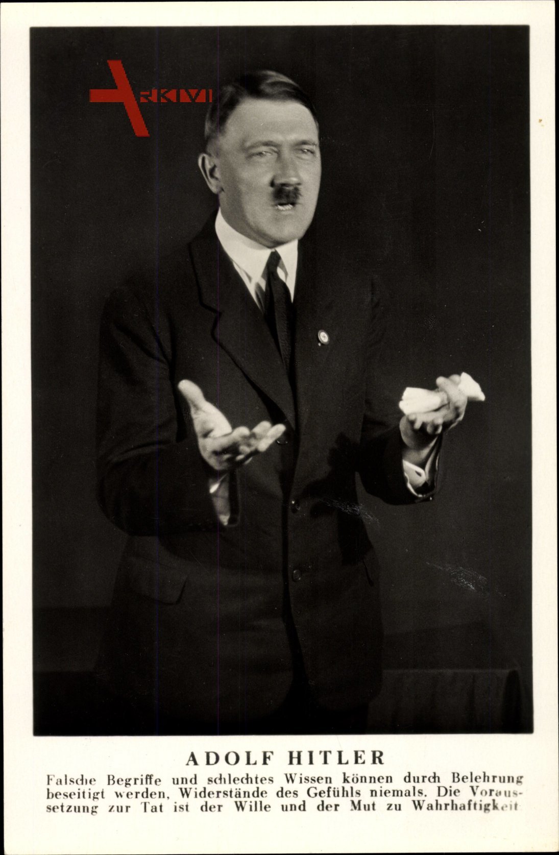 Führer und Reichskanzler Adolf Hitler, Rednerpose, Photo Hoffmann, Gestik, Mimik