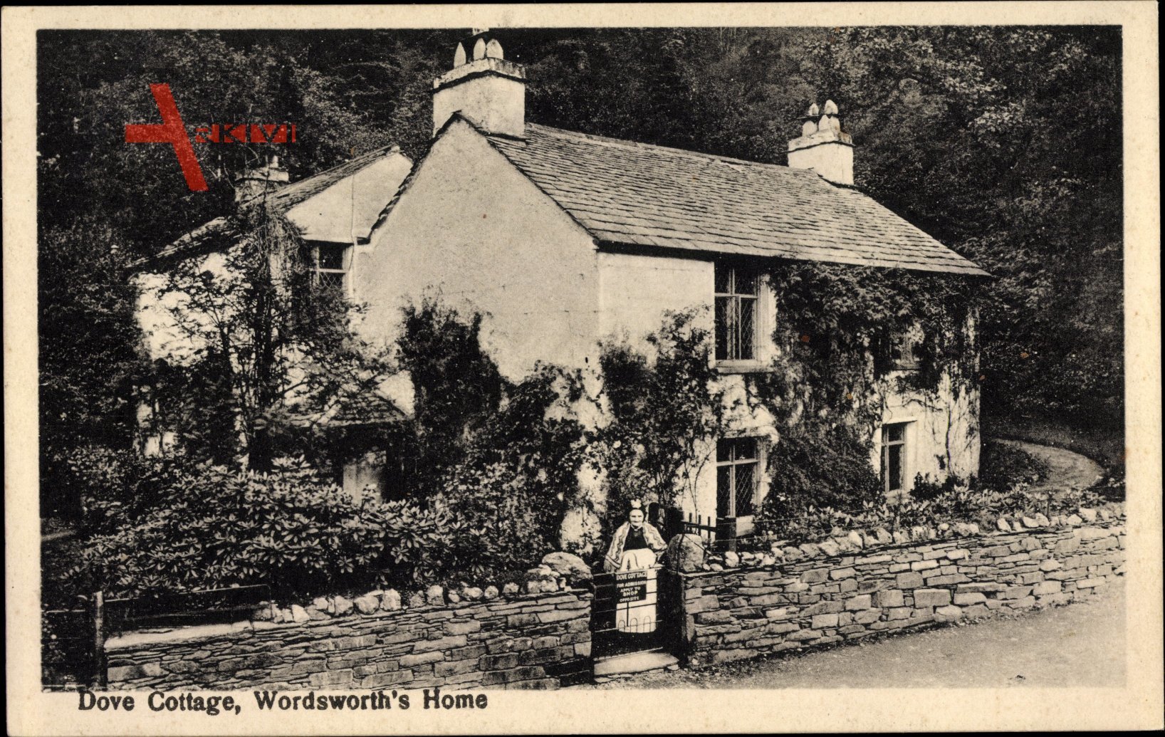 Cockermouth Cumbria England, Dove Cottage, Wordsworths Home, Wohnhaus, Frau