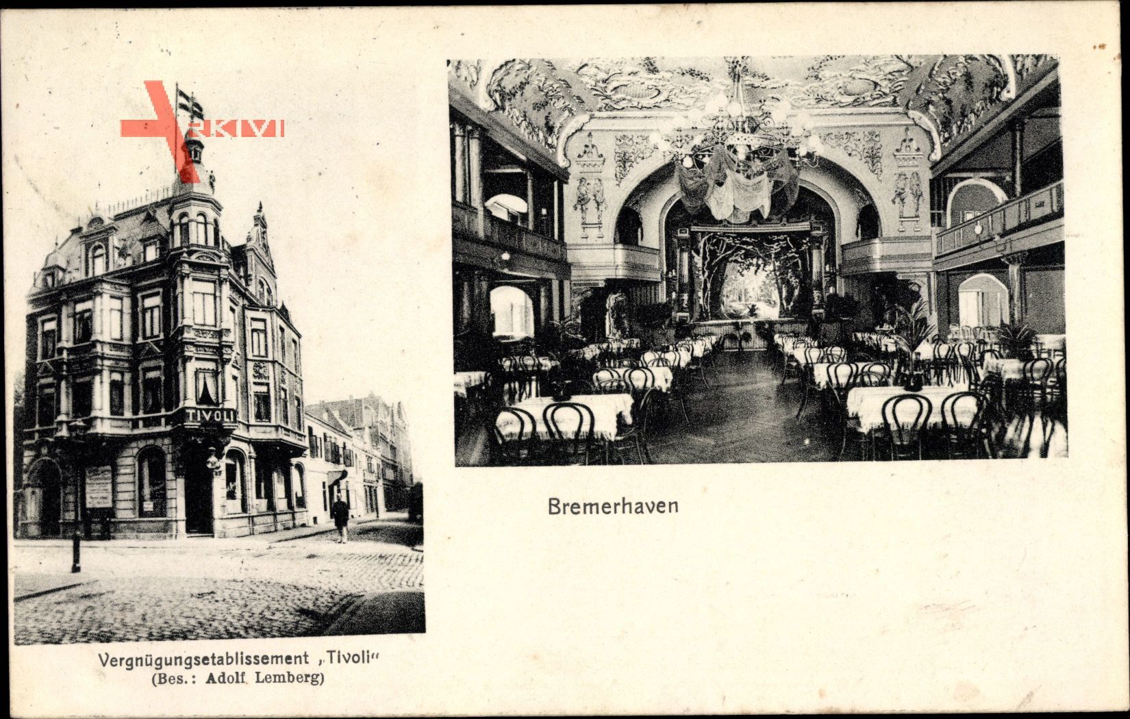 Bremerhaven, Vergnügungs Etablissement Tivoli, Inh. Adolf Lemberg