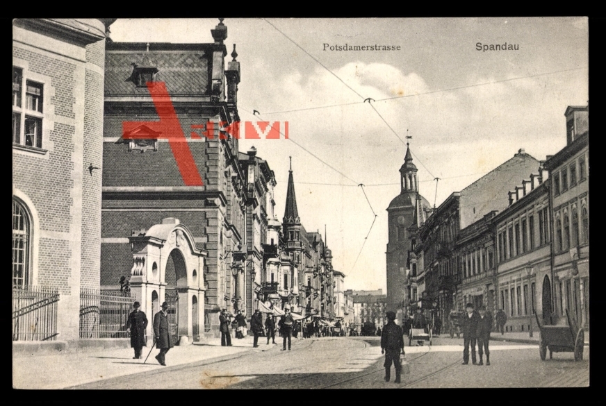 Blick in die Potsdamer Straße in Berlin Spandau um 1910