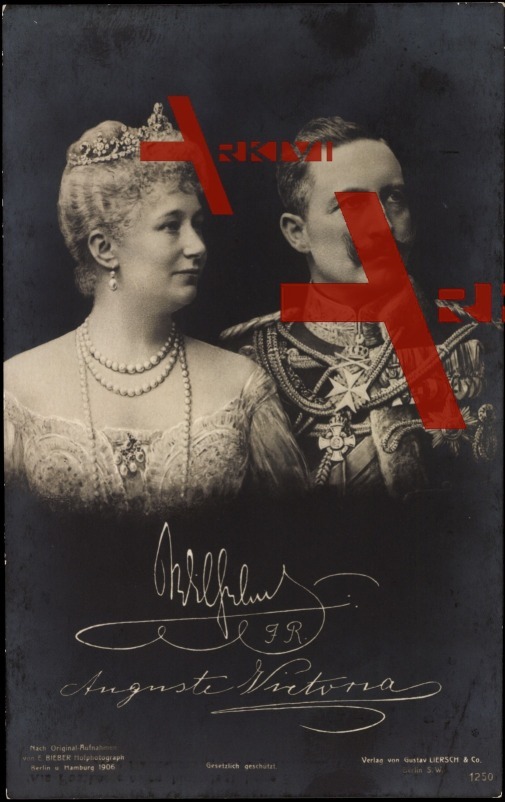 Adel Preußen, Wilhelm und Königin Auguste Victoria, Signatur