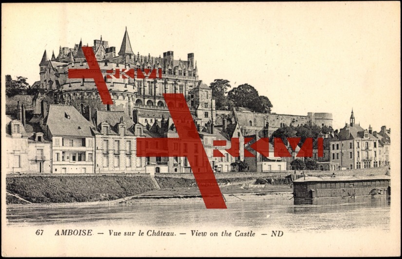 Amboise CPA 37, Vue sur le Château