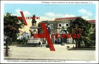 Santo Domingo, The Cathedral, Columbus statue,Square