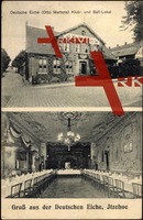 Itzehoe, Gasthof Deutsche Eiche von Otto Martens, Inneres des Speisesaals, Keglerheim, 1914