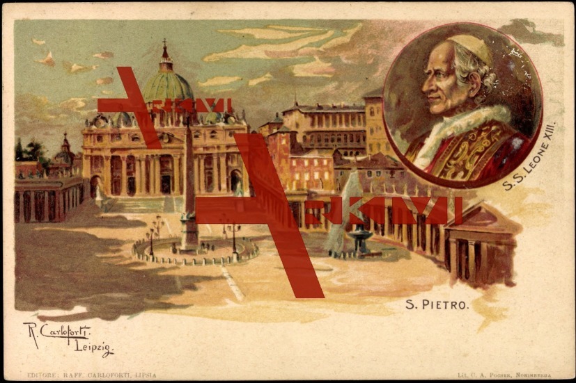 Künstler Carloforti, Rom, S. Pietro, Leo XIII