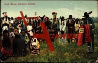 Blackfoot Indians perform a Scalp Dance