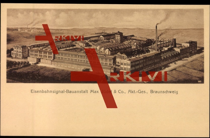 Braunschweig, Eisenbahnsignal Bauanstalt Max Jüdel & Co., t. - Gesellschaft