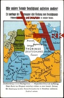 Wie unsere Feinde Deutschland aufteilen wollen,Karte